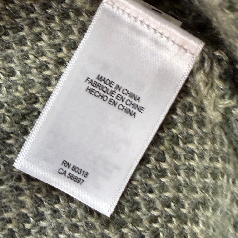 Lucky Brand Womens Camo Cardigan Sweater Button Front Longline Small Teacher - Picture 7 of 11